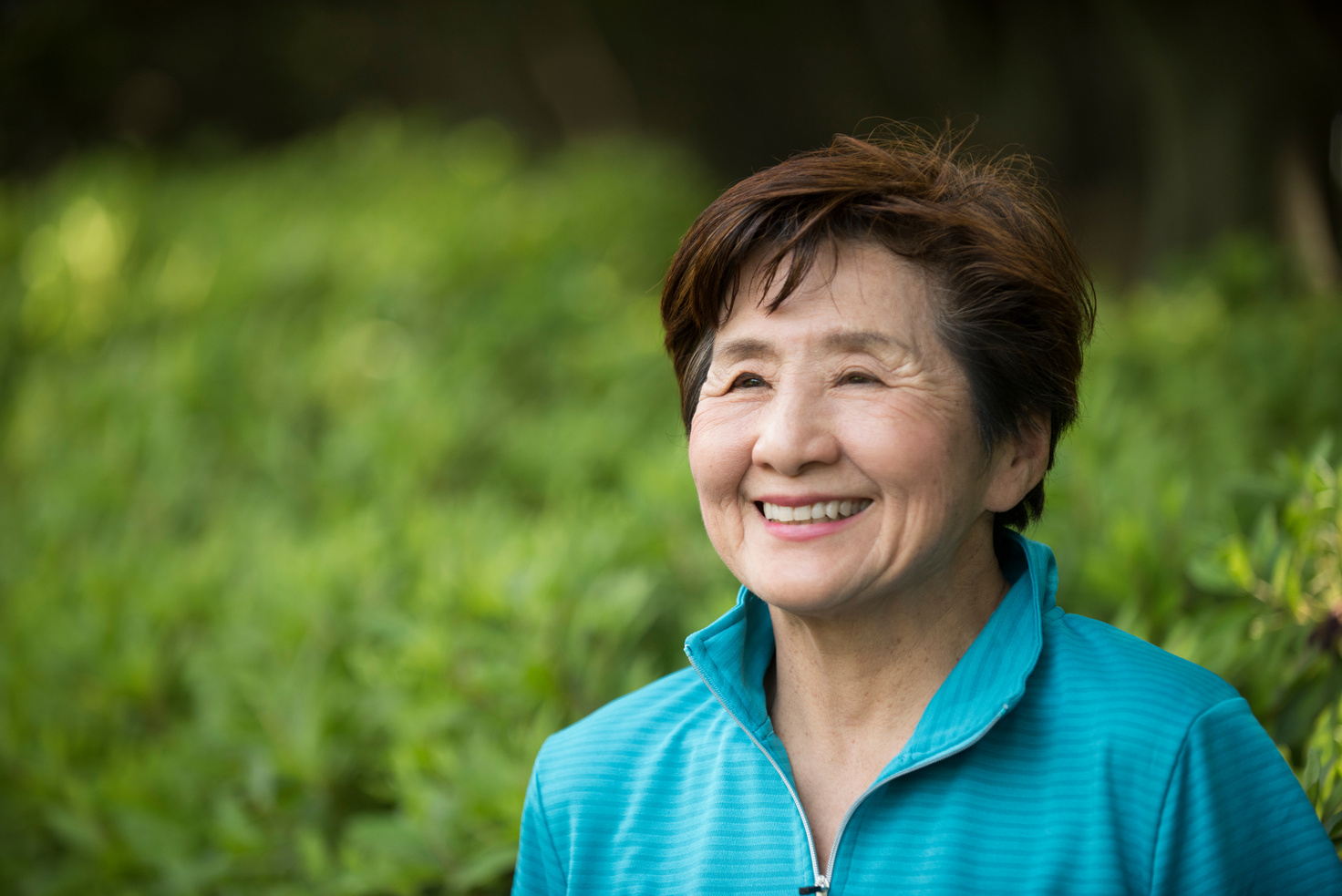 Senior Japanese woman smiling